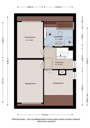 Floorplan - Posthoorn 8, 7884 NB Barger-Compascuum